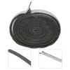 Black Woodburning Stoves Replacement Gasket Rope Black Fiberglass Fireplace Door Sealing Tape 10/15mm Width 2m Length