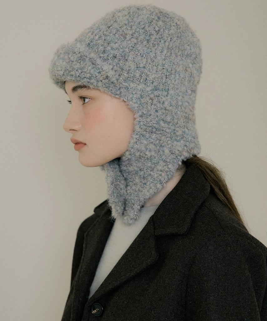 REORG Soft Earflap Hat Mint Gray