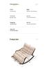 Double Rocking Sofa Chair: Comfortable Lazy Chair for Office, Bedroom, Balcony, Living Room - Perfect for Midday Naps and Leisure.