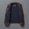 Chinese Size Vintage Red Brown Genuine Leather Jacket Men Soft Real Cowhide Black Winter Coat Biker Jackets Jaqueta Masculina De Couro