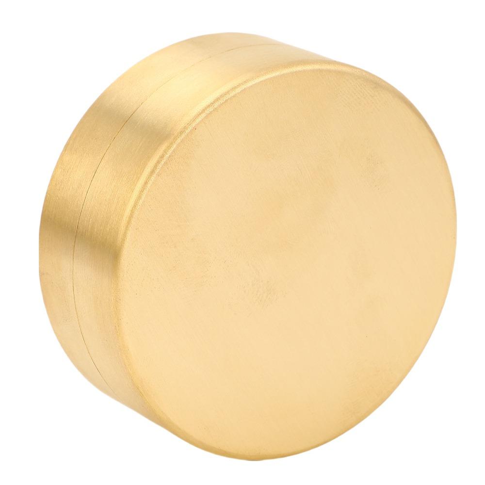 Durable S/M/L Brass Sealed Box Mini With Lid Water Proof Container Round Shape Dust Proof Container Pill Organization