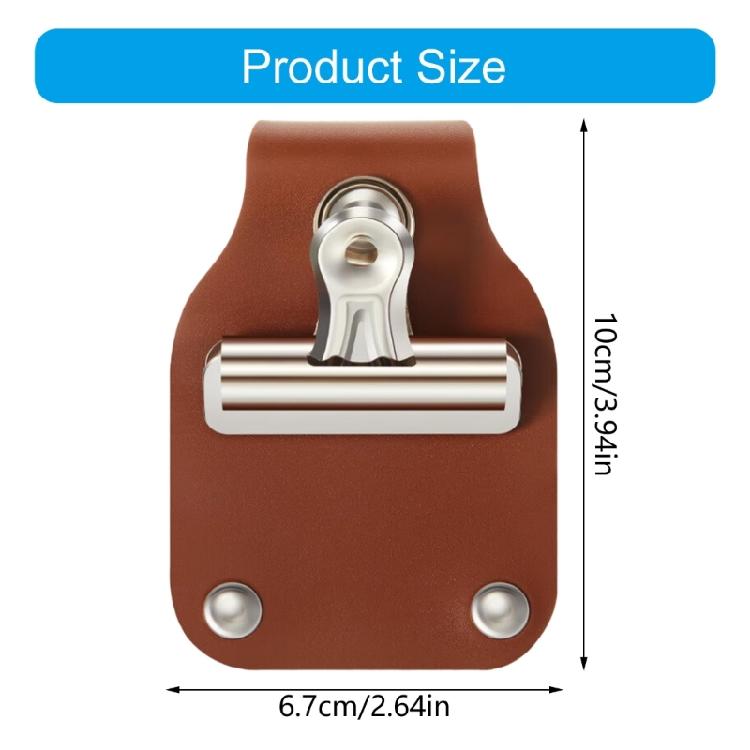 PU Leather Number Holder Belt Clip Livestock Show Number Holder Portable Exhibitor Number Holder Showing Number Clip