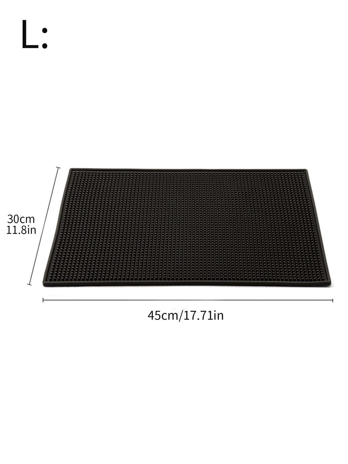 

PVC Coasters Dish Drying Mat Bar Service Mat Minimalist Rectangle Dish Drainer Mat Bartender Countertop Accessories