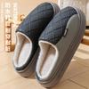 Waterproof cotton slippers winter 2025 new outdoor wear indoor home non-slip thick bottom couple cotton drag winter