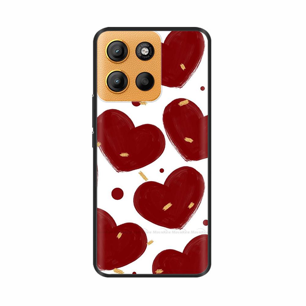 For Motorola G15 Case Cute Phone Case Funny Back Cover For Moto G15 Power Camera Protection Soft Original Liquid Silicone Cases
