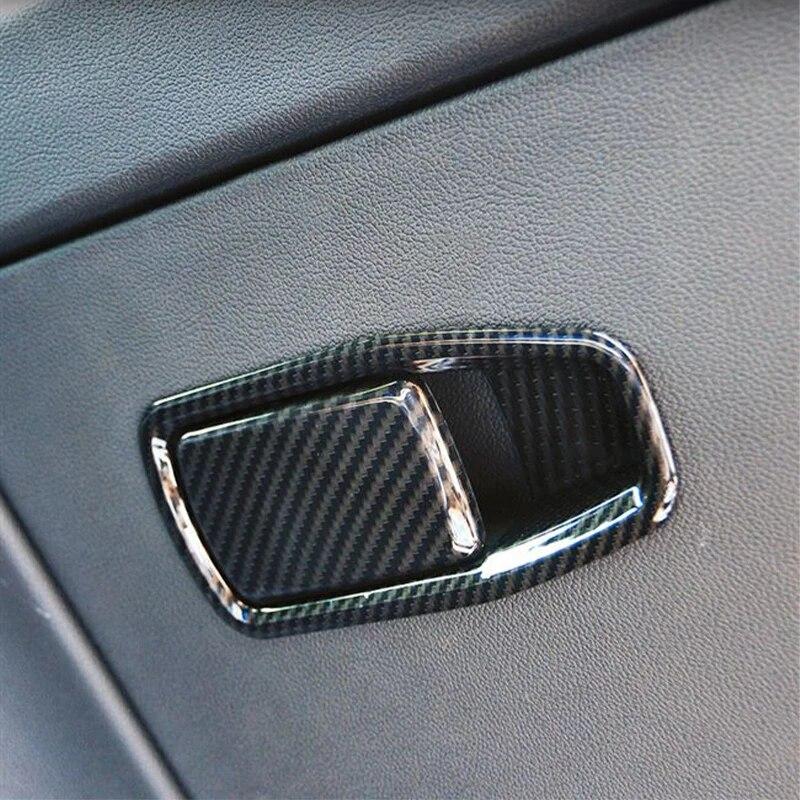 2PCS ABS Carro Co-piloto Porta-luvas Moldura Decorativa Capa Guarnição Adesivos Interiores Para BMW Série 3 G20 G28 -21 Acessórios Automotivos