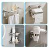 Universal Bathroom Towel Bar Repair Suit Stainless Steel Brackets Screws And Accessories Silver