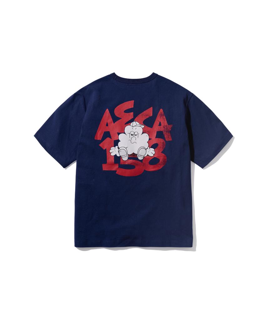 AECA (Woman) Bad Clover Boy Records Half Sleeve-Navy