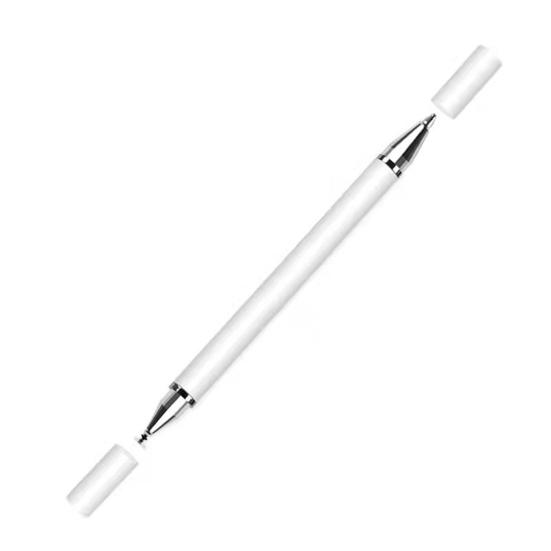 

Capacitive Pen Dual Heads Precise Positioning High Sensitivity Multi-function Conductive Smooth Writing Portable Universal Tablet PC Phone Pencil белый