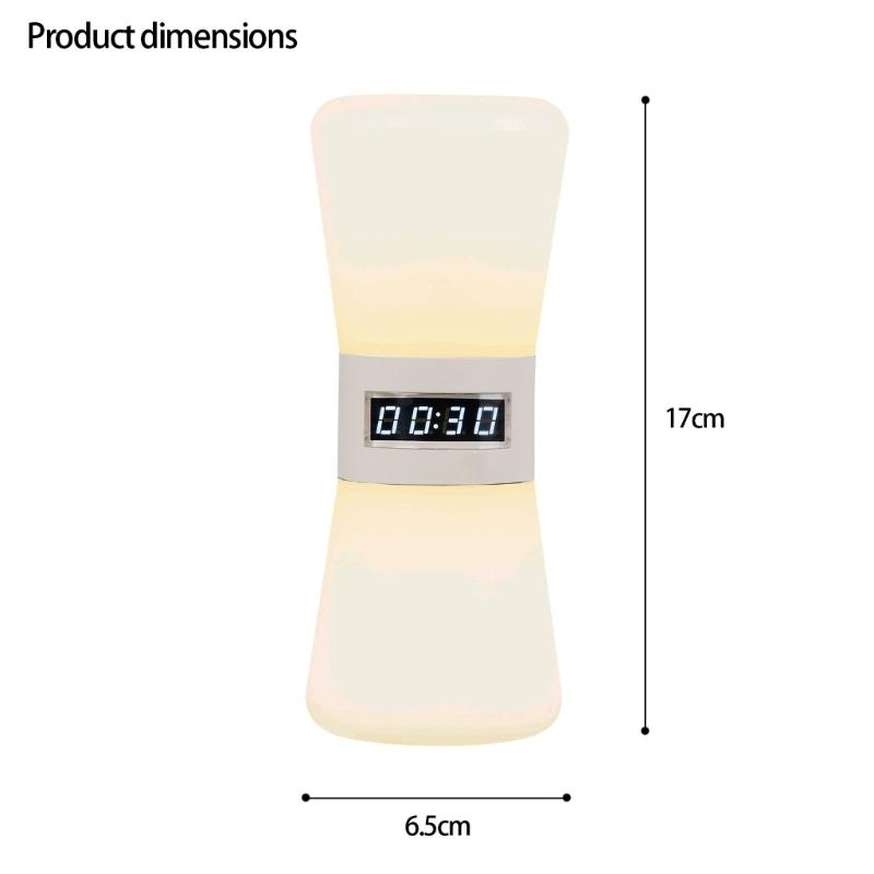 Visual LED Timer Quiet Rechargeable Hourglass For Kitchen Study Office With 600mAh Battery