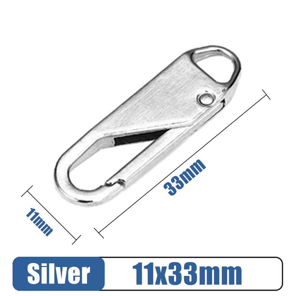 5/10/20 Pcs Fashion Universal Zipper Puller Slider Instant Sewing Zippers Head Repair Kit Replacement Broken Buckle Bag Suitcase