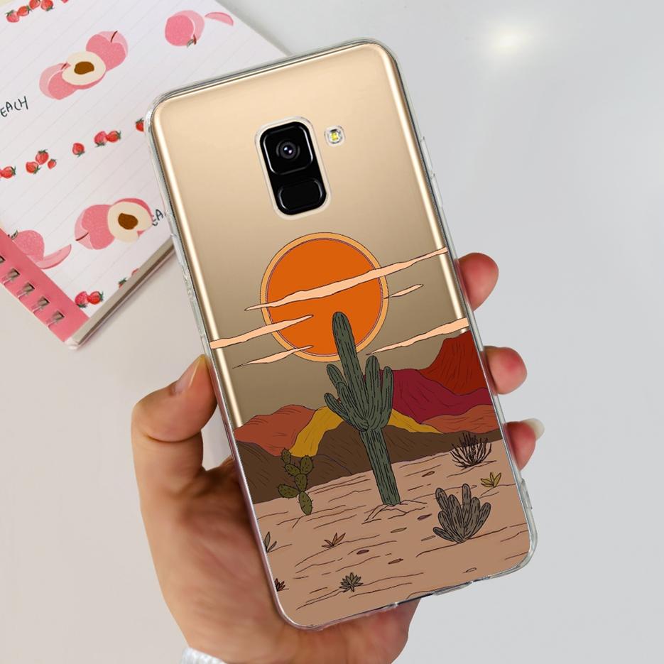 For Samsung Galaxy A8 Plus 2018 Case SM-A730F Luxury Painted Cover Soft Silicone Phone Case For Samsung A8 2018 A530F A8+ Fundas
