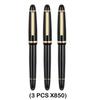 1/5 PCS JINHAO X850 Fountain Pen Black Barrel Gold Clip EF/F/M Iraurita Nib for Writing Office School Supplies Stationery