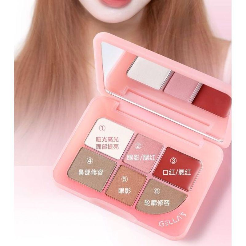 GELLA'S - 6 Colors Multi Function Palette - H01 Sakura