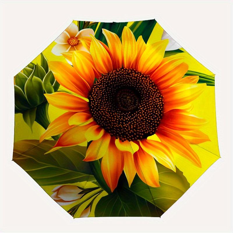 

1pc Sunflower, Yellow Themed High-quality Umbrella,Automatic Opening and Closing Umbrella,Multi-functional Umbrella G0811311