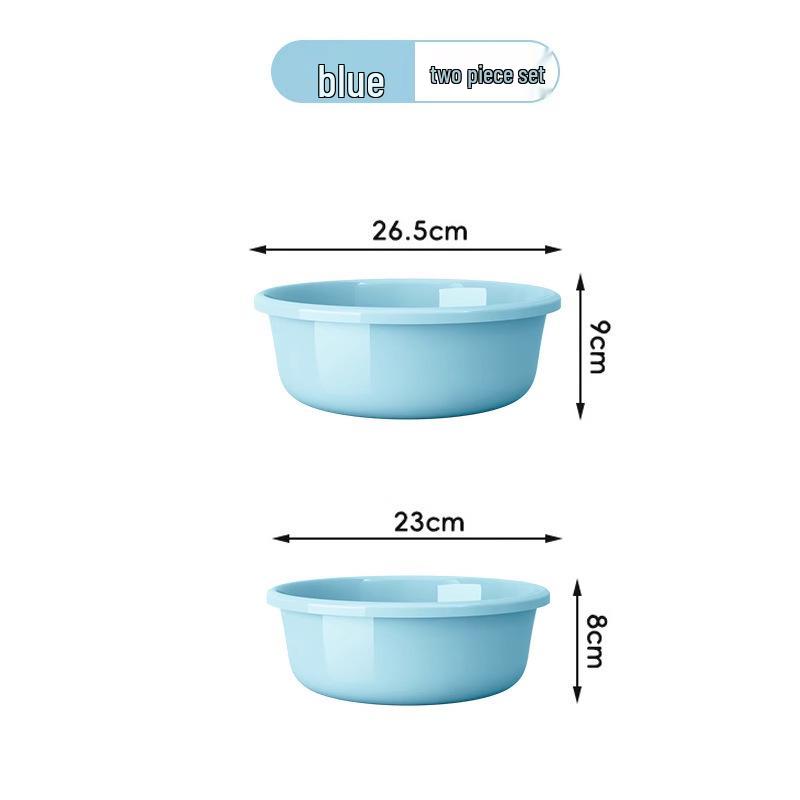 Large Durable Multi-Purpose Plastic Wash Basin for Dorms and Babies