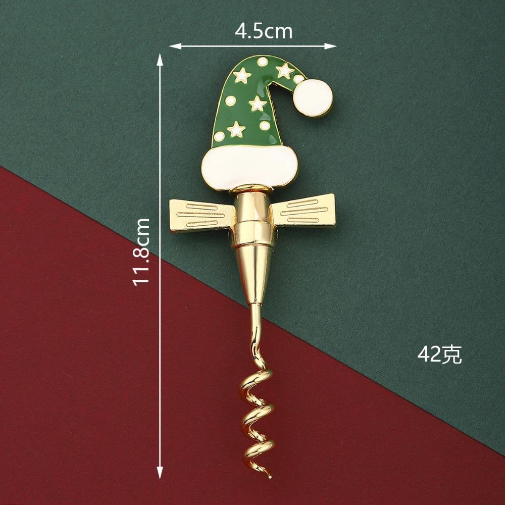 Christmas Alloy Wine Bottle Opener Bear Puppy Shape Red Pourer Xmas Kitchen Red Wine Openers Party Table Decoration Tools