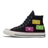 Converse Anni '70 Chuck 70 Scarpe Alte Comode e Versatili in Tela Unisex 'Nero Viola Verde'