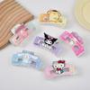 Sanrio Cartoon Acrylic Hair Clip for Girls, Cute Hair Accessory, Cinnamoroll and Kuromi Series, Sturdy and Gentle for Daily Use