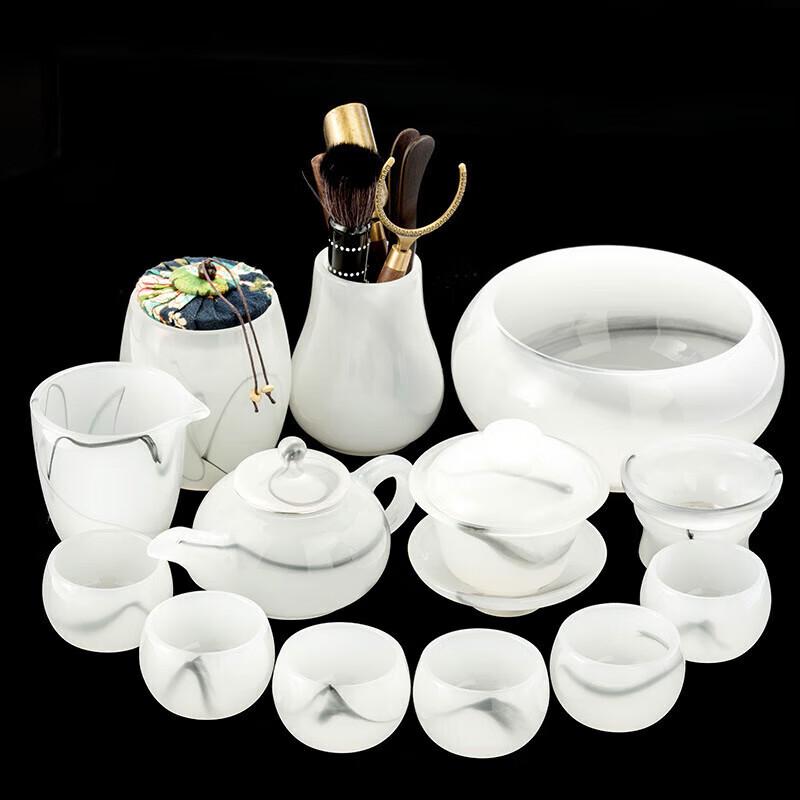 Ink-Scented Glazed 8-Piece Kung Fu Tea Set