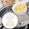 Egg Steaming Tray 7 Hole Breakfast Rack Stainless Steel Cooking Silver