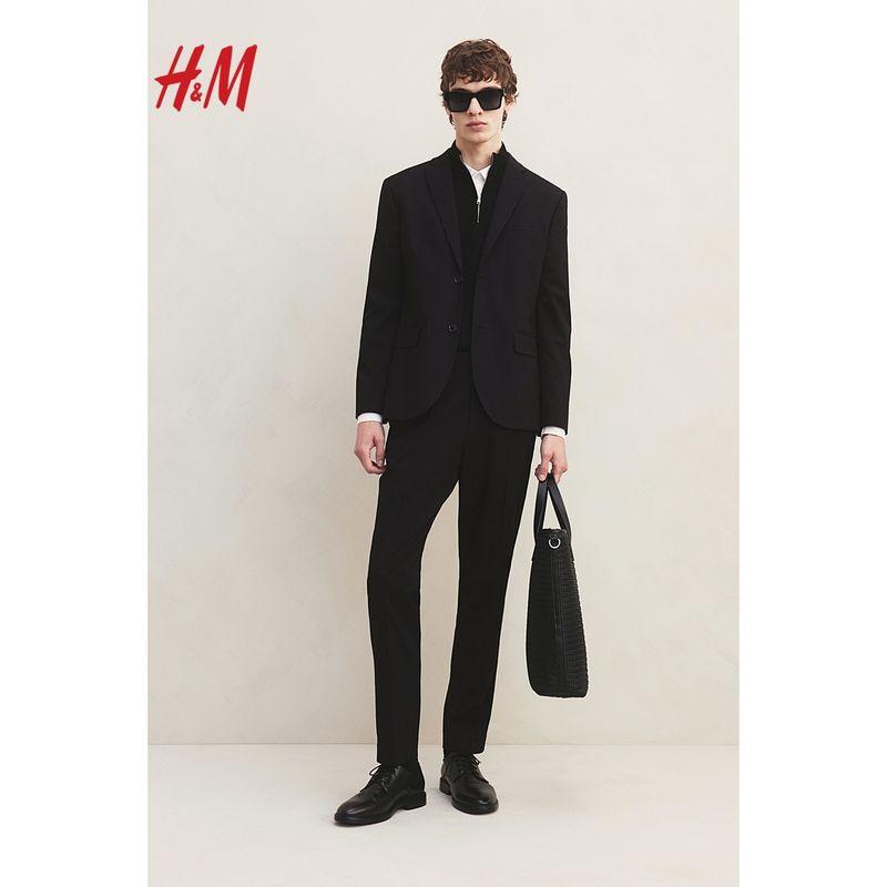 

HM Men s Suit Summer Business Gentleman Single-Breasted Jag in the Midde of Back Men Outwear 0713986