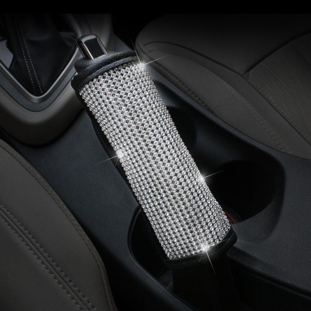 Stylish for Rhinestone for Seat Belt Covers Fit Most Vehicles Crystal Handbrake Dropshipping