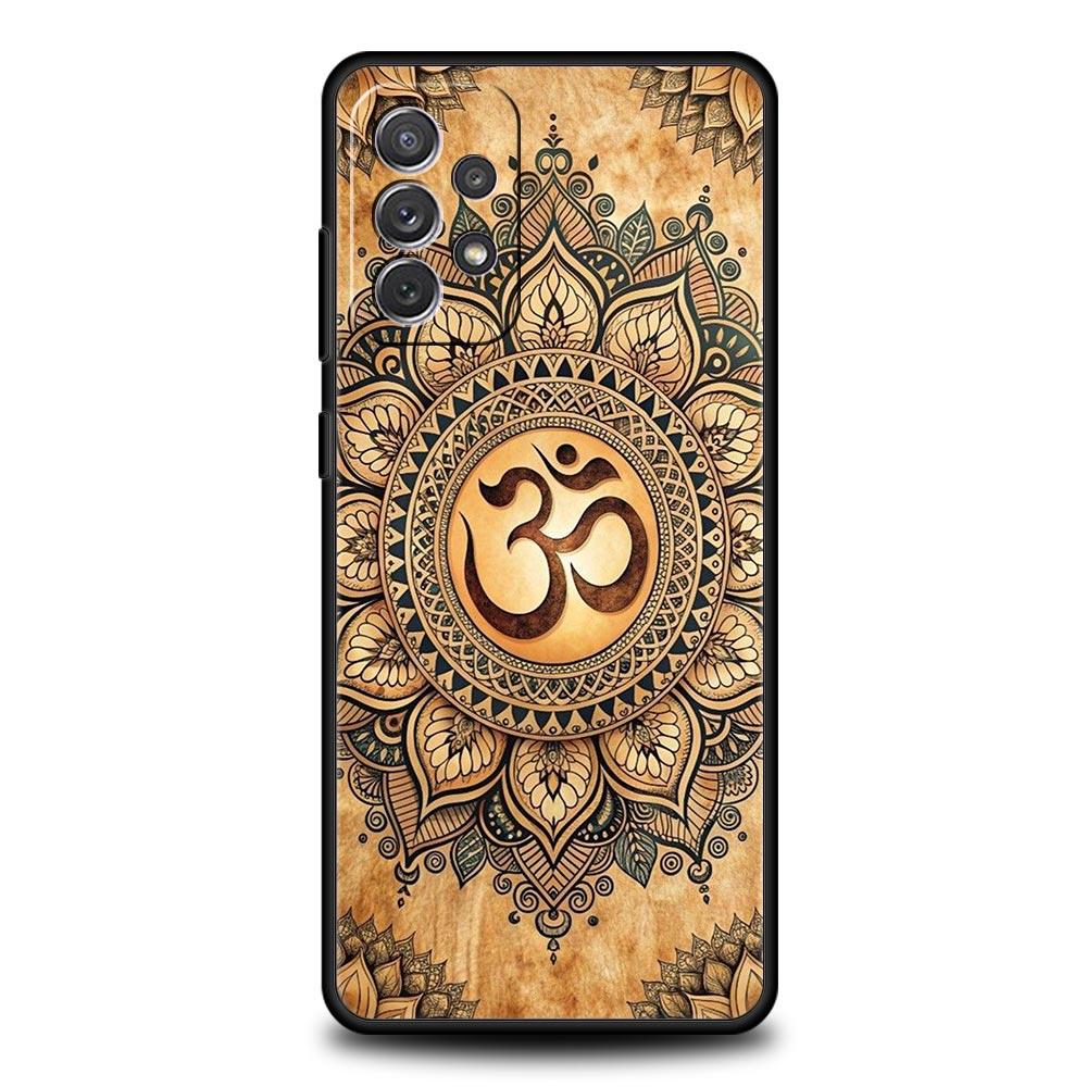 Indisches Muster Mandala Handyhülle für Samsung Galaxy A55 A35 A15 A14 A13 A25 A54 A51 A71 A72 A73 A32 A52 A41 5G Weiche TPU Hülle for Samsung A17