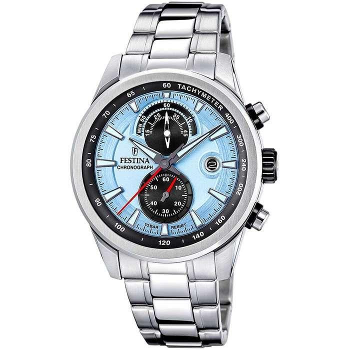 Montre - Festina - F20694/2 - Chronographe - Acier inoxydable - Étanchéité 10 ATM