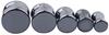 COMPUKAS 25mm Natural Stone Ear Plugs Tunnels 1 Pair Black Ear Gauges for Women Wedding Banquet