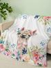 Flannel Pastoral Animal Horse Blanket Crystal Fleece Blanket Spring and Autumn