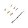Heat Set Insert Tool Fit for C210 TS21 HS 02B Soldering Iron M2 M8 Brass Hot Melt Insert Nut Insertion Kit
