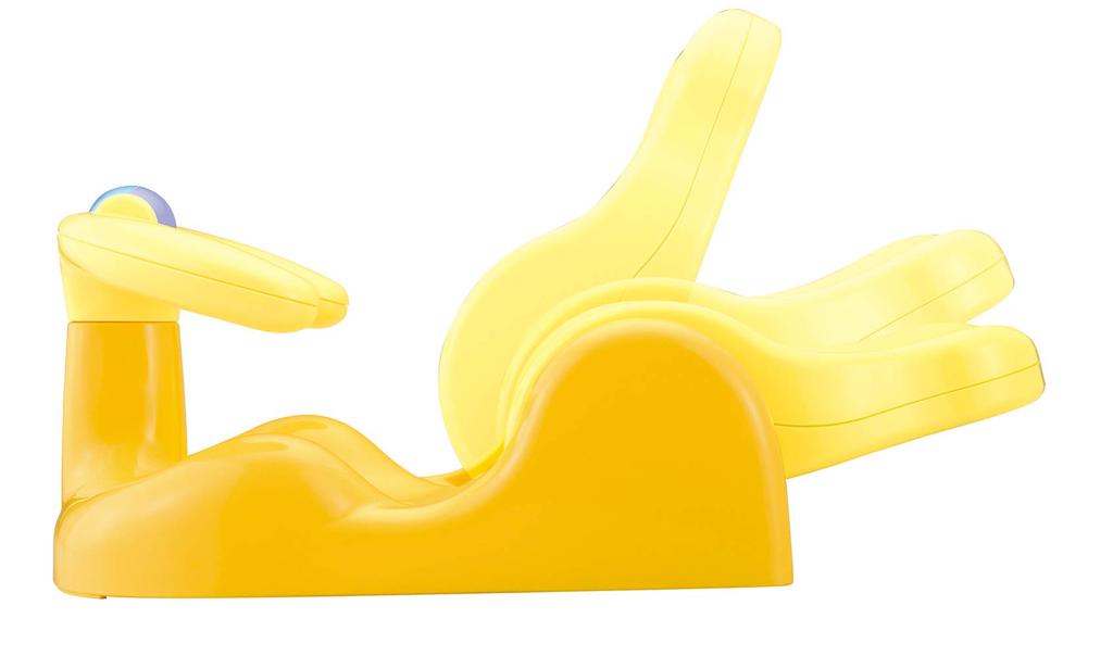 Aprica Badestuhl YE 91593 Geeignet für Neugeborene und Babys ab dem ersten Bad Gelb,