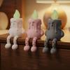 Movable Jointed Glow-in-the-Dark Candle Luminous Candle Figure Ornament  Halloween