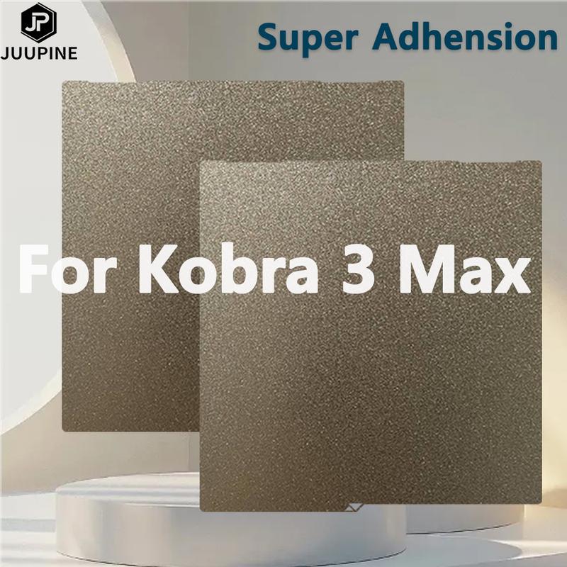 For Anycubic Kobra 3 Max Build Plate 420x420 Pei Plate Dual Sided Frosted PEI Powder Coating 3d Printer Kobra 3 Max Accessories