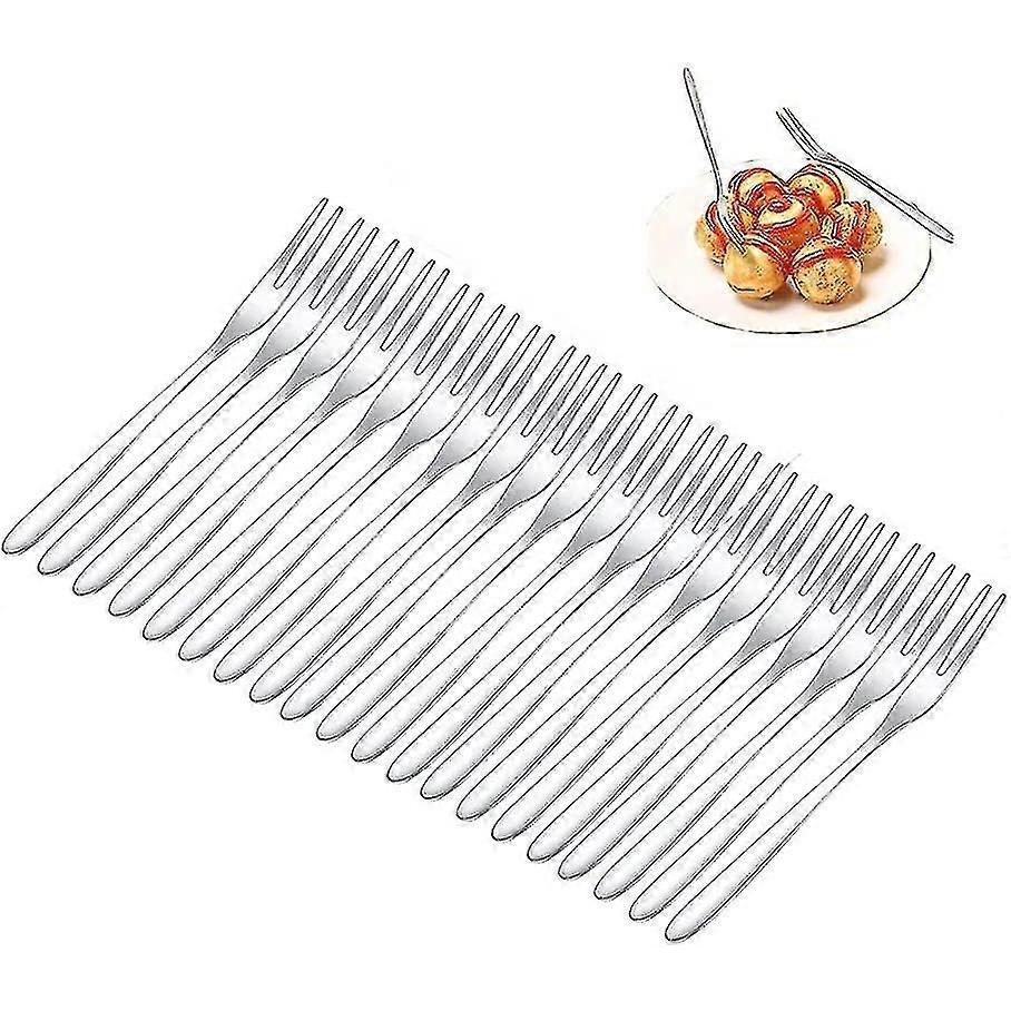 20 Pieces Fork, Table Fork, Dessert Fork, Fruit Fork, Cake Fork, For Fruit Fork Less
