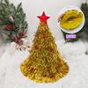Festive Christmas Tree-Shaped Hat | Non-Woven Fabric & Rain Silk Material | Lightweight Easy to Hang, Reusable for Holiday Decor