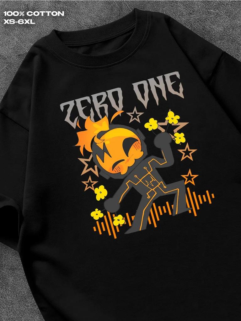 The Living Tombstone Band black T‑shirt Mens Tshirt Womens Tshirts with Letters Print Short Sleeves T-Shirt Casual Street Tee Shirt Top