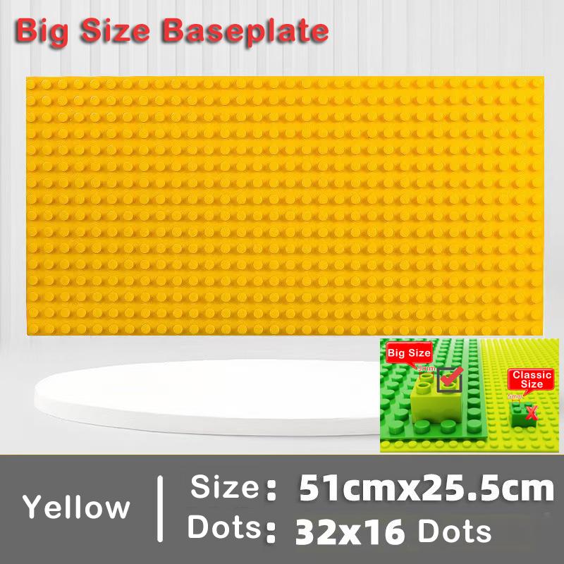 11 Colors 51*25.5cm Large Particle Size Building Blocks Baseplate Bricks Base Plate DIY Educational Toys for Children Brick Wall