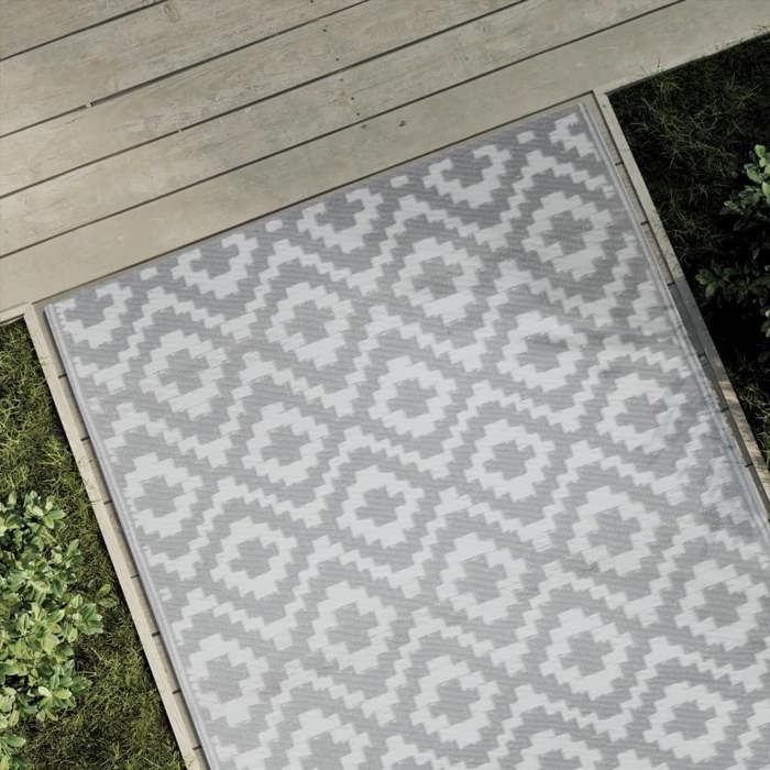 VidaXL Tapis d'extérieur ARAKIL Gris 120x180 cm PP 368552