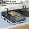 Carbon Steel Under-table Storage Rack Smooth Slide/Pull-out Breathable Pull-out Cabinet Mesh Drawer Large Load Bearing