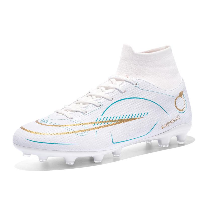 

Soccer Boots Men S Breathable High Top Long Spikes Soccer Cleats 35