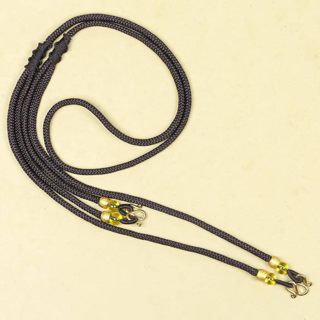 Adjustable Hand-Woven Thai Amulet Lanyard - Single, Double, or Multiple Hang Options