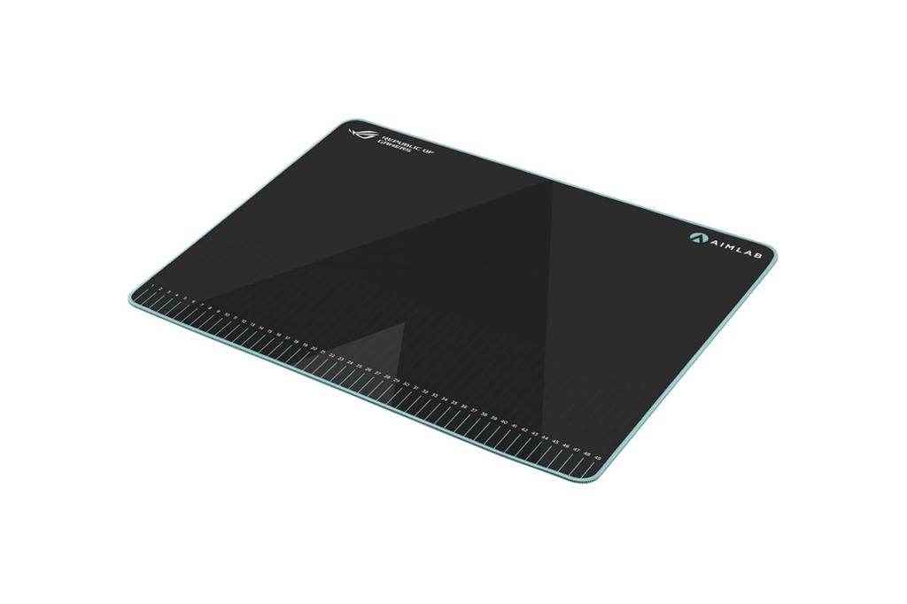 ASUS ROG Hone Ace Aim Lab Edition Gaming 508 x 420 x Large Soft Hybrid Cloth Rubber for Esports and FPS Black Mousepad, 3mm, Size, Material, Non-Slip