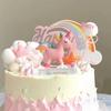 Dazzling Rainbow Tassel Birthday Cake Topper - Dessert Table Decoration