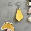 Hand Towel Clips Retractable Wall Mounted Towel Hook Space-Saving No Drilling for Kitchen Bathroom Cabinets RV Accessories