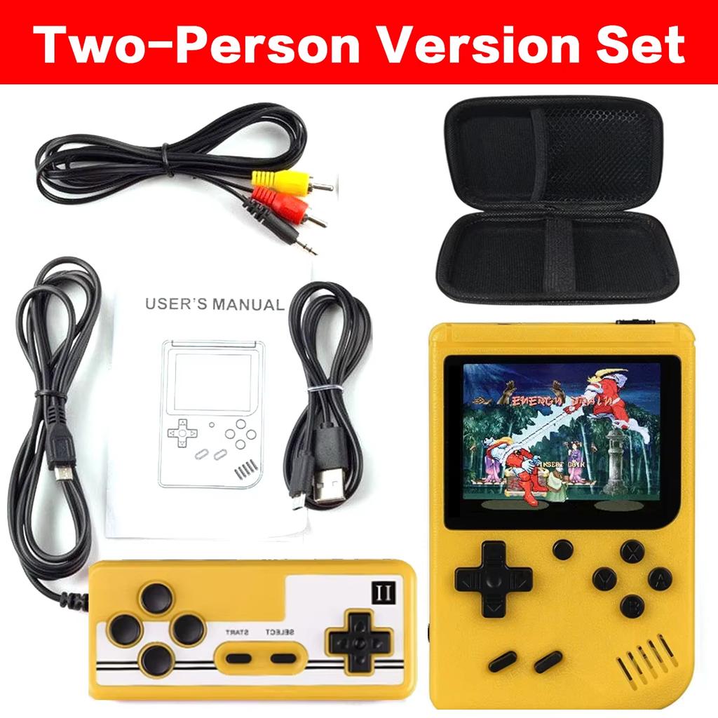 Retro Taşınabilir Mini El Video Oyun Konsolu 8 Bit 3.0 Inç Renkli LCD Çocuk Renkli Oyun Oyuncu Dahili 500 Oyun