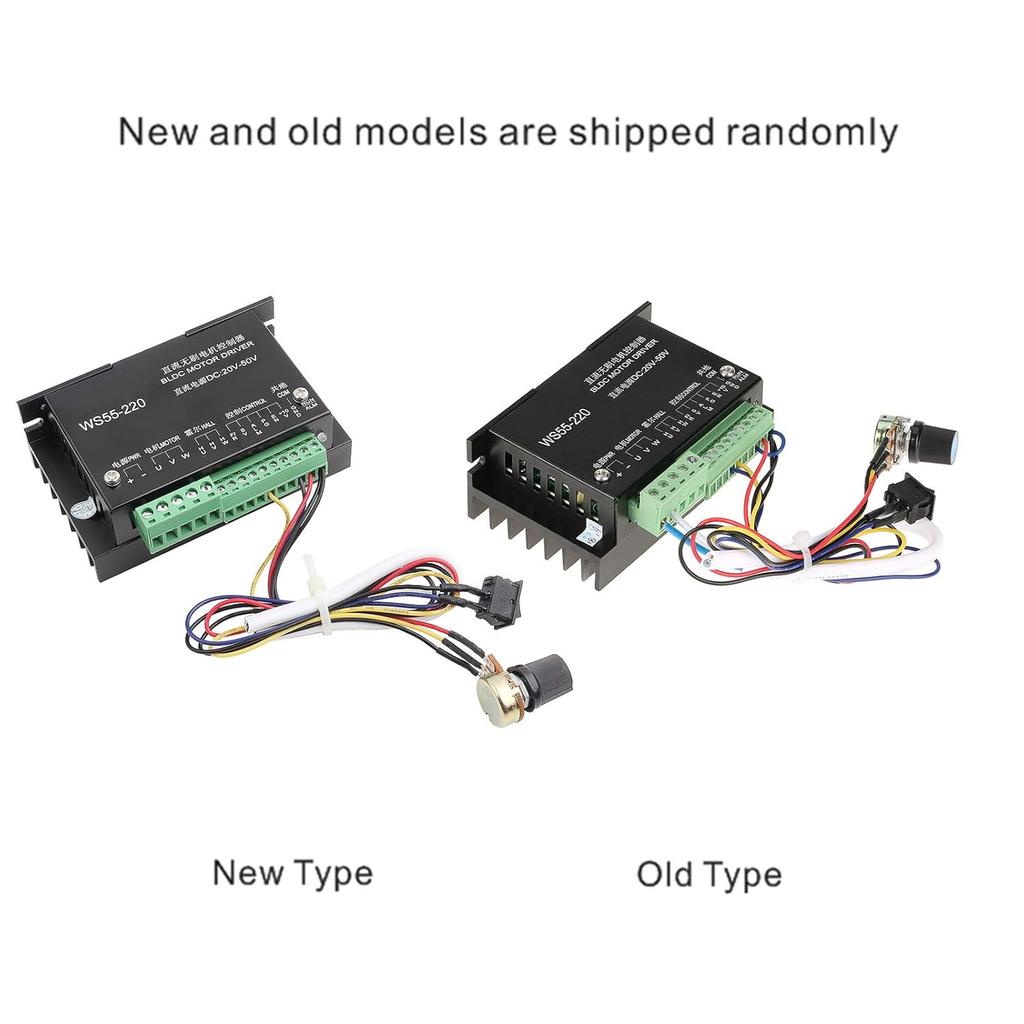 Motor-Treiber-Controller, WS55-220 DC 48V 500W CNC Bürstenloser Spindel BLDC Motor-Treiber-Controller mit Überspannung, Überstrom
