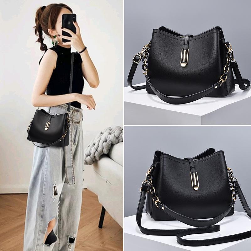 2025 New Fashion Women's Handheld Bucket Bag - Large Capacity, High-End Shoulder & Crossbody Bag