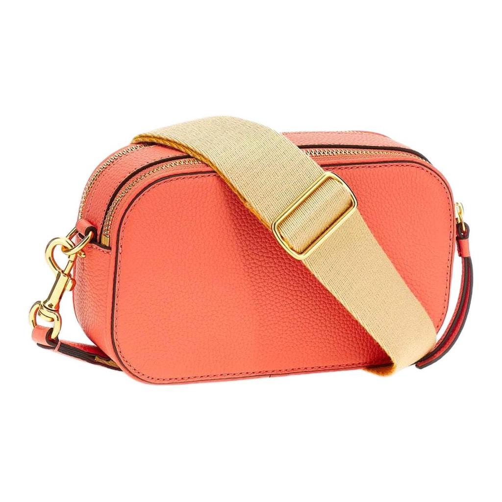 Tory Burch Miller Adjustable Detachable Strap Pebbled Leather Mini Shoulder Crossbody Bag Women Bags Coral-Pink 158488-650